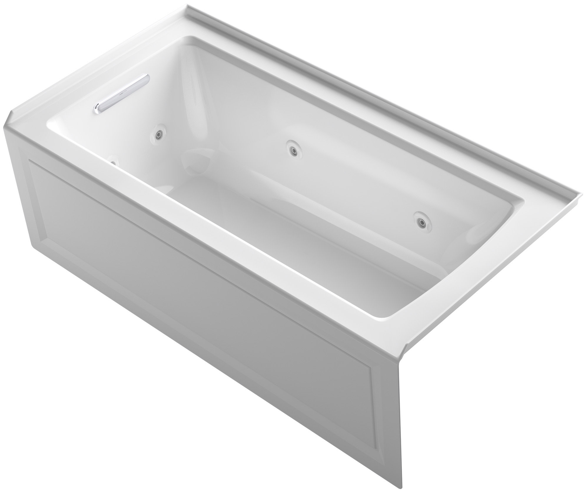 Kohler Archer® 60 x 30 Whirlpool Acrylic Bathtub with Heater u0026 Reviews |  Wayfair