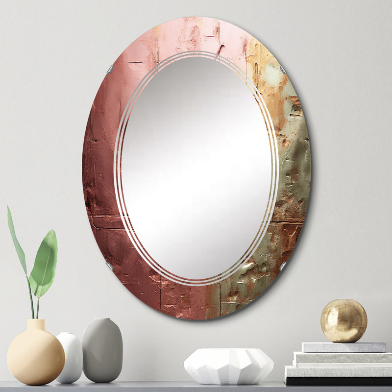 Stephentown - Miroir mural moderne ovale, 30 po x 20 po