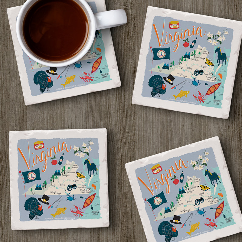 Sous-verres 4 pièces Virginia Home