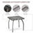 Square Outdoor Wicker Side Table, Easy Clean Small Handy Table For Backyard Barbecue Bonfire Picnic Decor-704039430