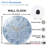 Frozen-Clock-Face Art - 12'' Modern Glass Wall Clock