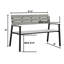 Banc de jardin en aluminium Abrego-862372922