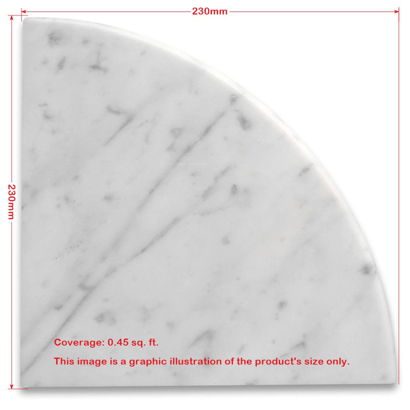 9.1" x 9.1" Marble Singular Wall and Floor Use Tile
