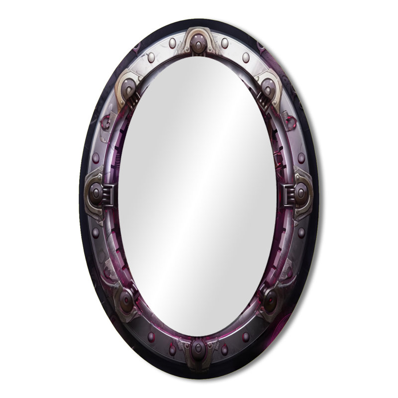 Miroir mural Mystical Fuchia Sacred Chakra Energy II - Mauve, 36 po x 24 po
