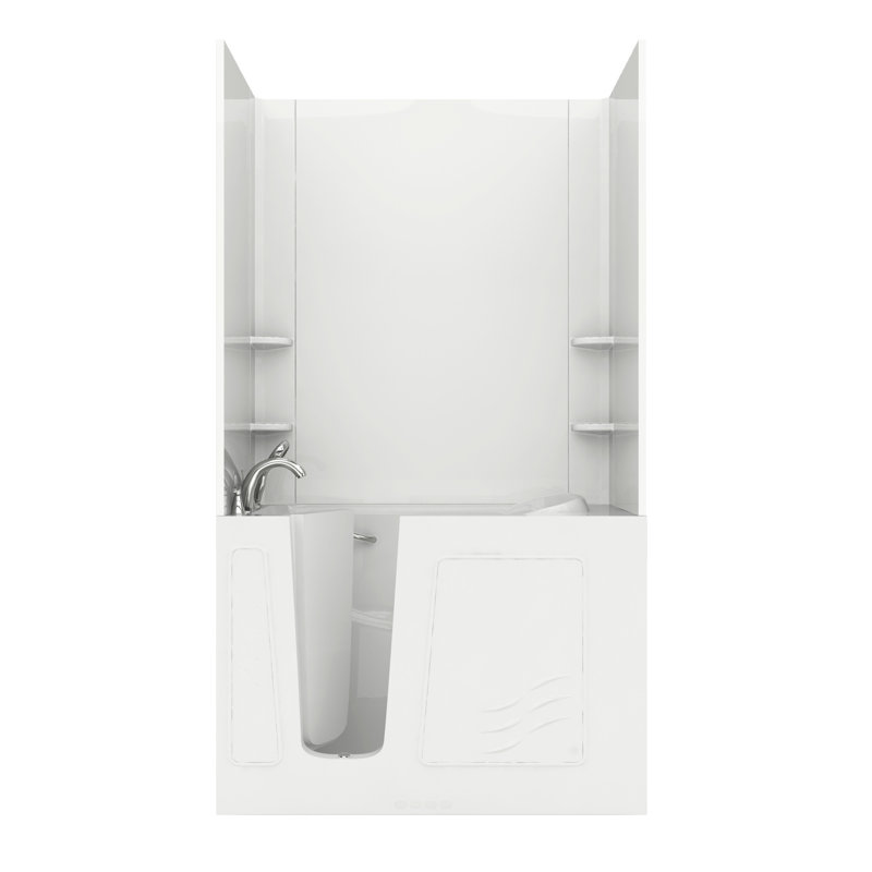 Baignoire de tourbillon 52,8 po x 30 po Ashton, Gauche, Blanc
