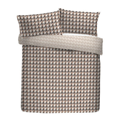 Cotton Geometric Duvet Cover Set with Pillowcases