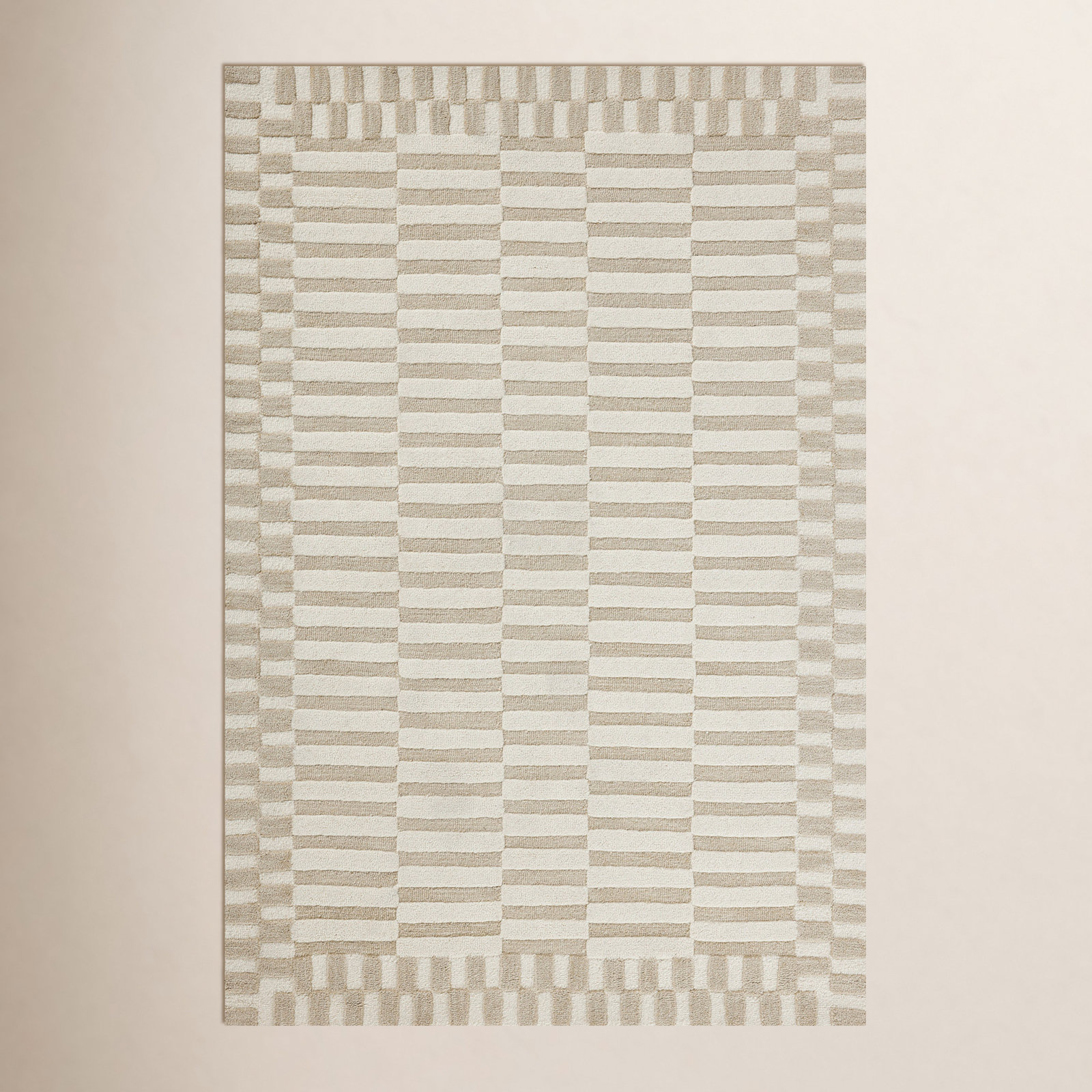 Chris Loves Julia x Loloi Bradley Ivory Beige Rug, Runner 2'6" x 7'6"