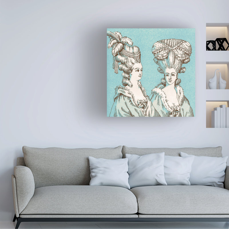 Art sur toile Marcus Jules Marie Antoniette, H 14 po x l 14 po