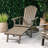 Malibu Reclining Adirondack Chair with Durable Acacia Wood and Comfortable Footrest for Outdoor Relaxation-1507193646