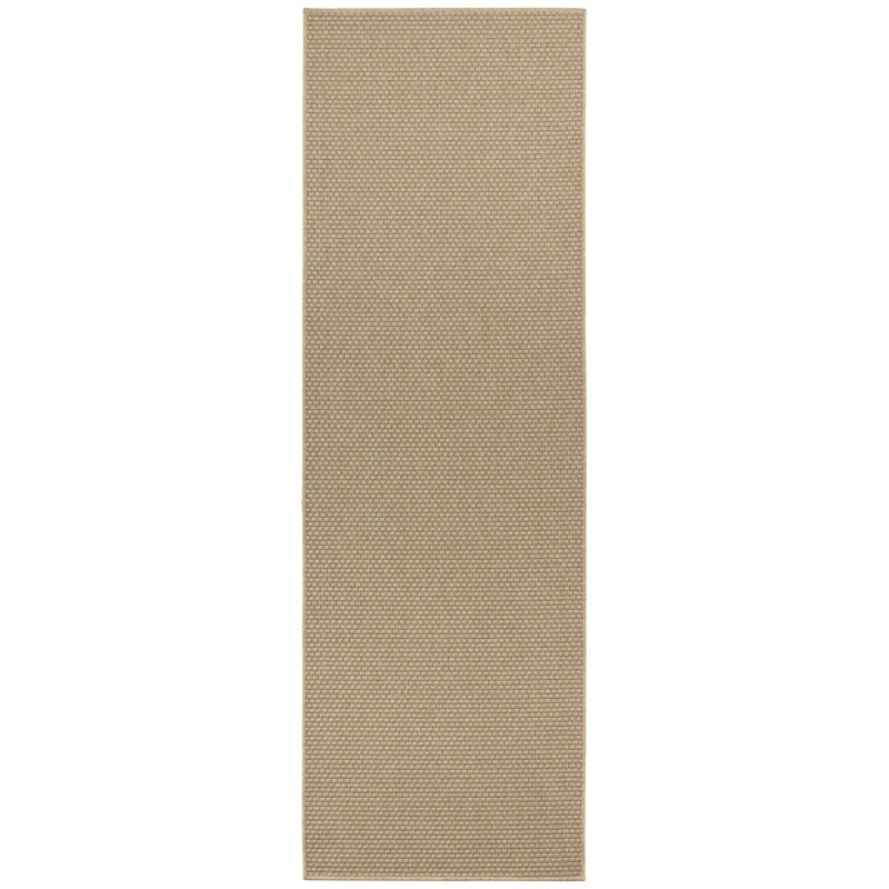 Nature 600 Machine Woven Beige Indoor / Outdoor Rug, Runner 80 x 250 cm