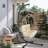 Foldable Wicker Hanging Egg Chair with Stand & C-Type Bracket – Cup Holder, Cushion & Pillow-636686667-636686670