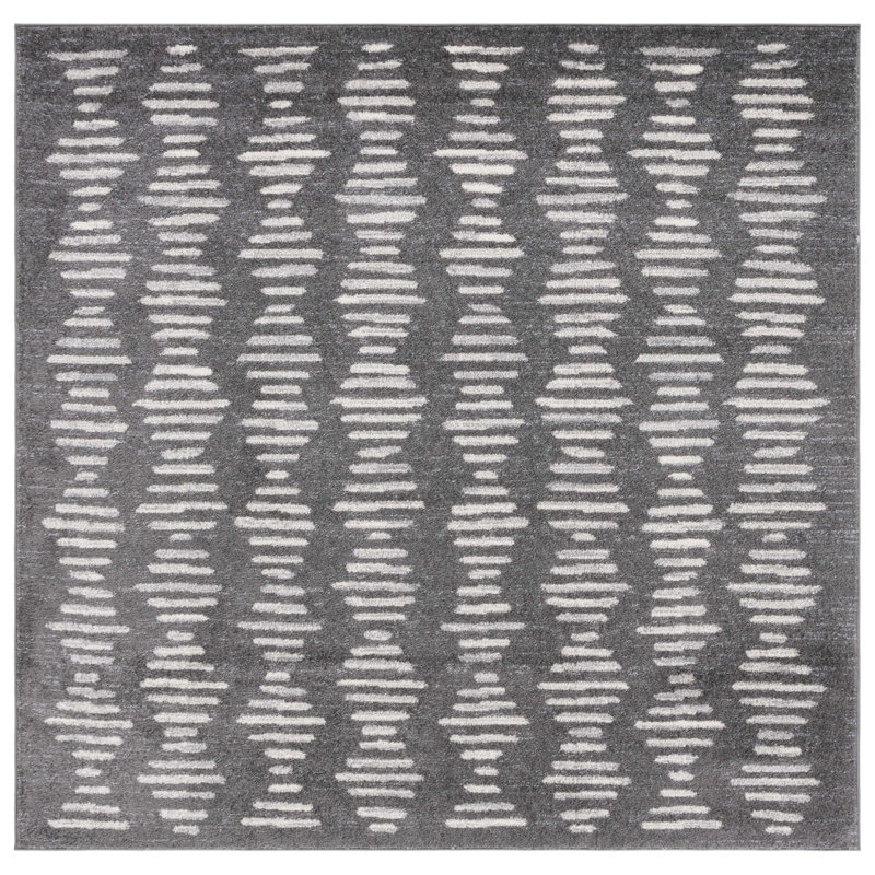 Kambel Tulum Performance Abstract Rug, Square 6'7"