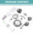 Round Single Lever 7-Function Showerhead With 1.8 GPM Flow Rate, Tub And Shower Mixer Faucet In Brushed Nickel