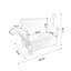 Chariot pliant 3 en 1 avec banquette et plateau de table pliable monté à l'arrière - capacité de 500 lb, pneus de plage 9 po x 4 po pour le camping-116871266-116871264