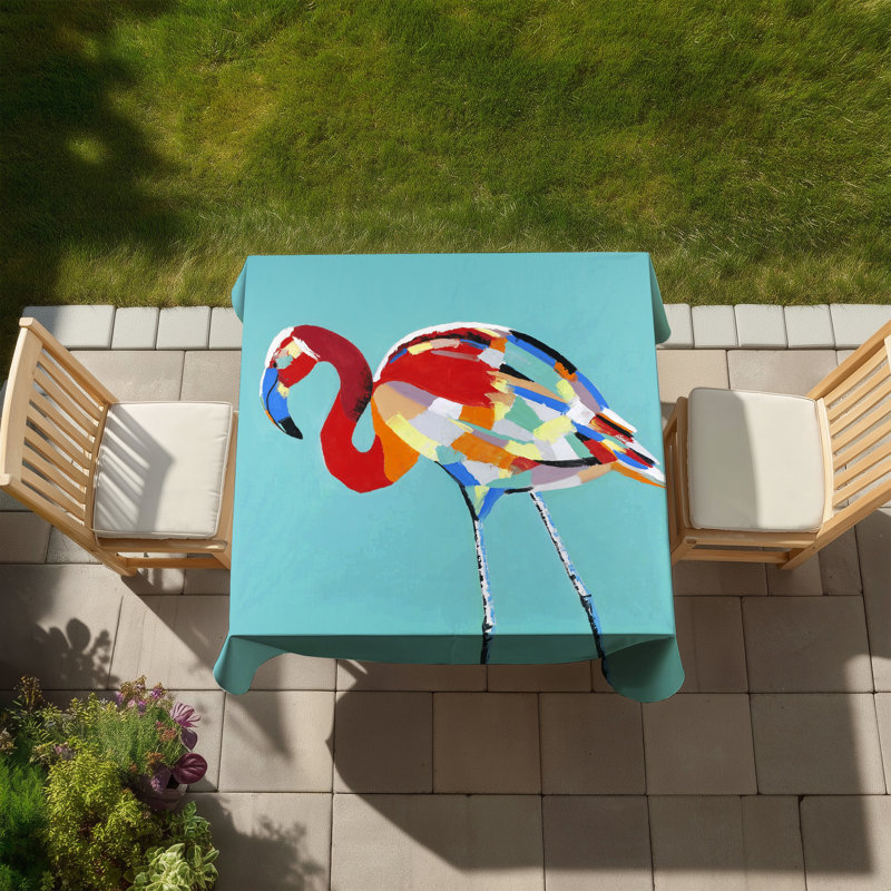 Abstract flamingo Tablecloth - Red Animals Home Decor