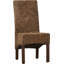 Chaise d'appoint en bois d'acajou massif Bilyeu