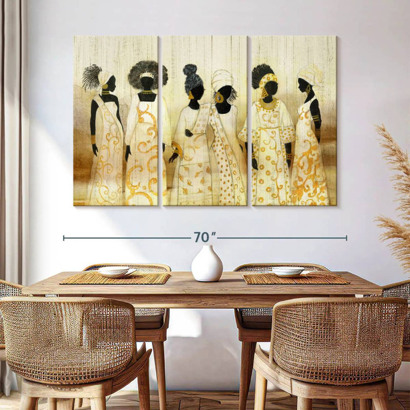 Leisha Six Queens, 42" H x 65" W