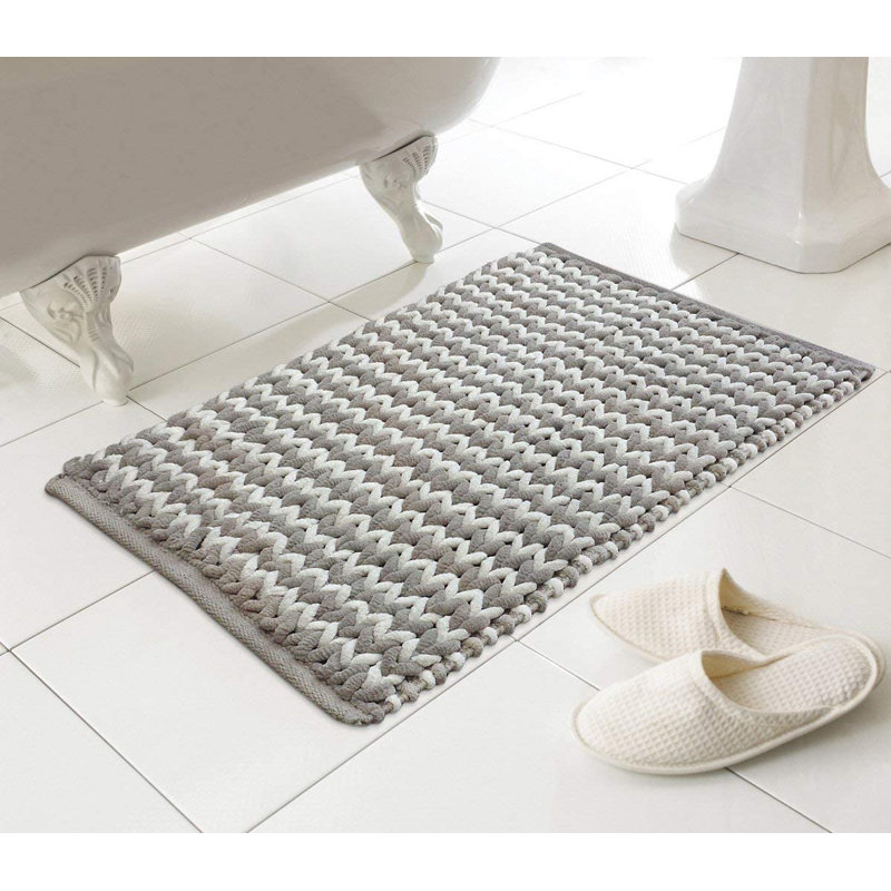 Breyonce Bath Rug, Latte Natural