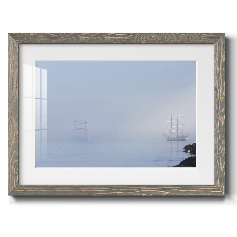 " In The Mist ", Gray Framed, 22" H x 32" W x 1.5" D
