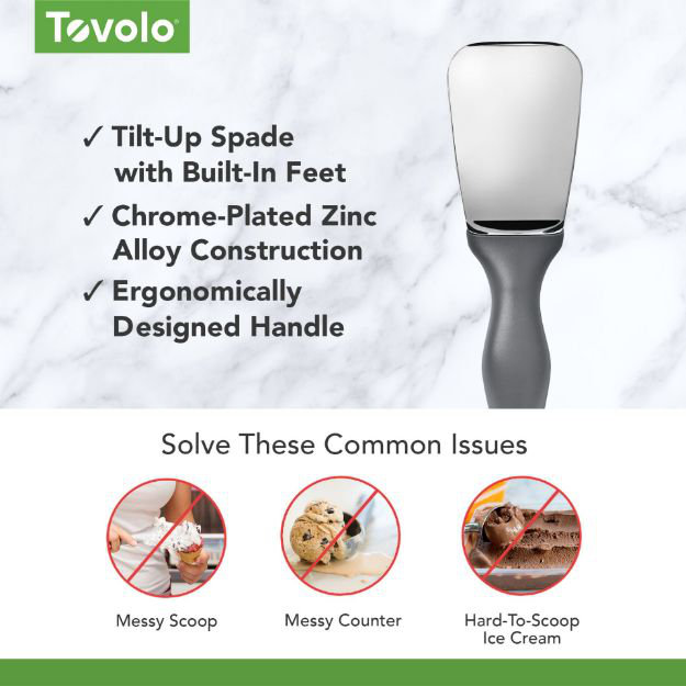 Tovolo Tilt Up Ice Cream Spade, Charcoal