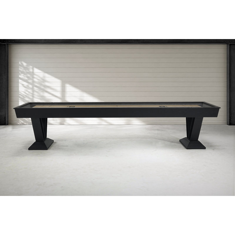 Savant Shufflboard Table in Black Ash