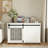 Modern Dog Crate End Table With Sliding Doors