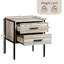 Oscar 2 Drawer Bedside Table-826882616