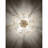 Gold Flush Mount Ceiling Light with Glass Petal Design