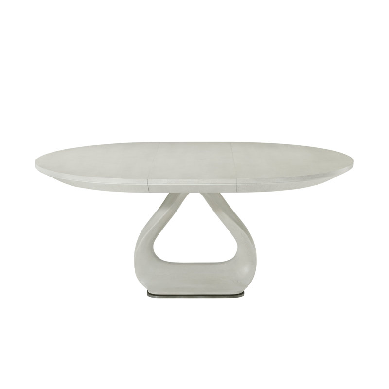 Essence Round Solid Oak Dining Table, Opal