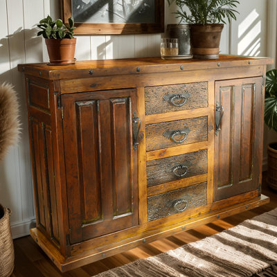 Tall Solid Wood Console Table