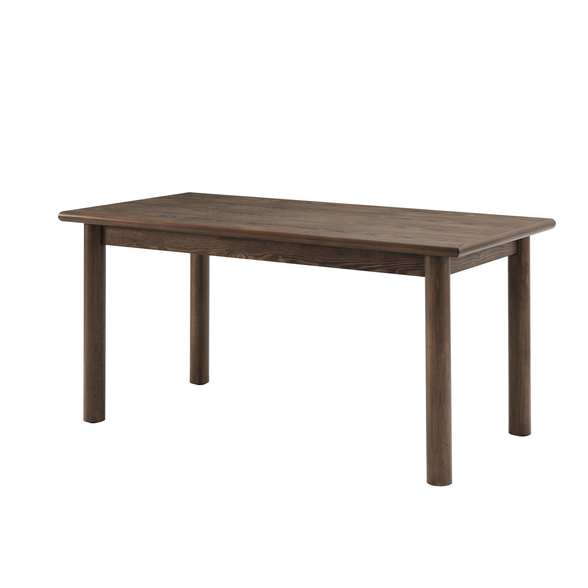 Ebern Designs 60" Rectangular Dining Table For 6, Solid Wood Legs, Mid ...