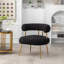 Upholstered Faux Fur Barrel Chair-535795946