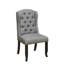 Chaise de salle à manger rustique 2 pièces-1883383311