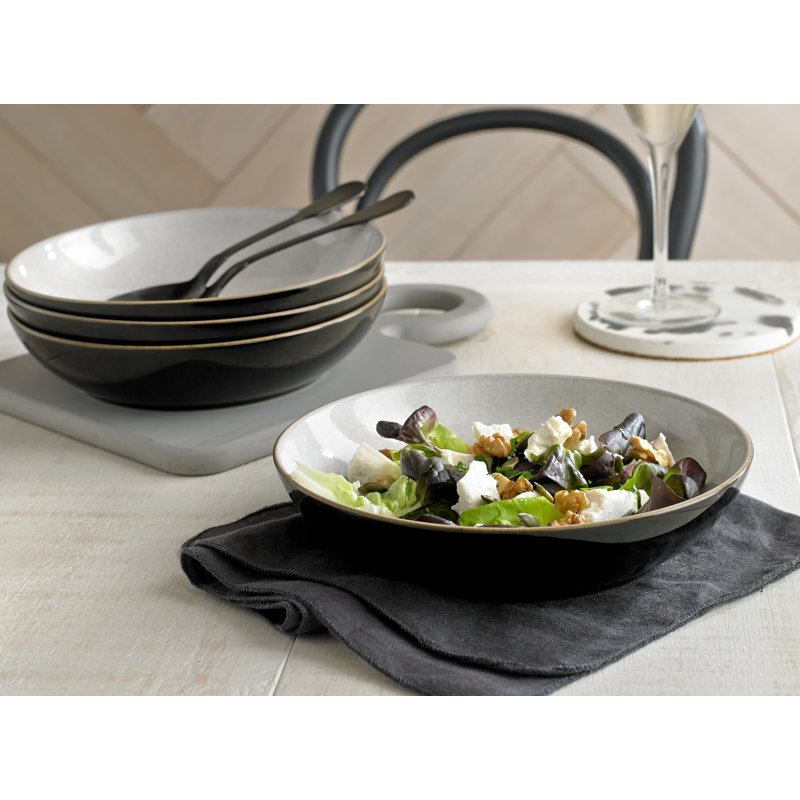 Denby Elements Pasta Bowls, Black