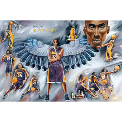 " Kobe Bean Bryant Angel Wings Collage "