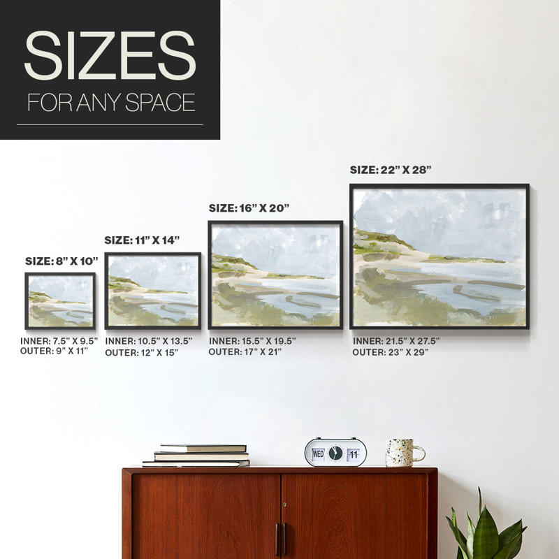 Sea Cove Impression II -Framed Print - Restickable