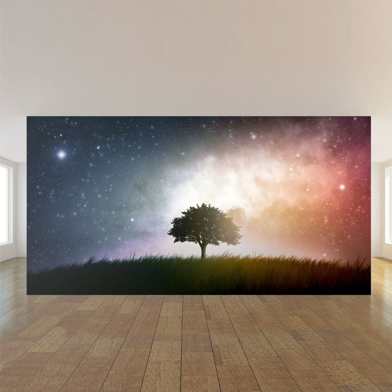Panneau de papier peint paysage Ilse, L 100,08 po x l 192 po