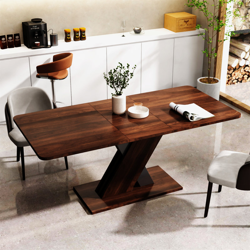 Console multifonctionnelle extensible, Noyer