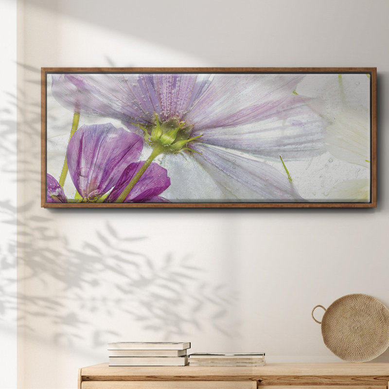 «Frozen Floral I», toile encadrée, H 8 po x l 20 po