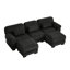 Canapé modulaire en U avec repose-pieds 3 places Nimbus-133439142