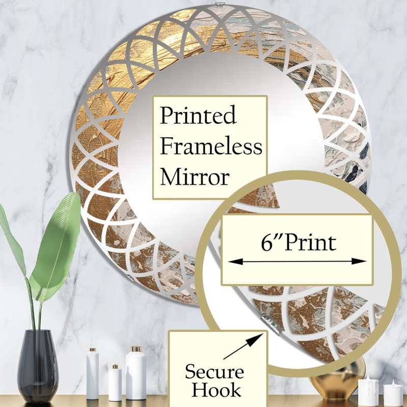 Aubusson Circle Wall Mirror, 32" x 32"