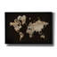  «Wood World Map» par Lori Deiter, art mural sur toile, 60 po x 40 po