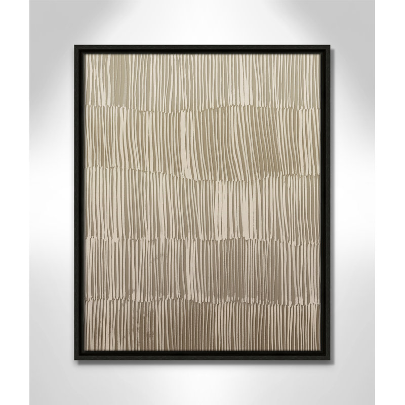 Linear Calm I Print par , H 21,5 po x l 17,5 po, Flottant espresso
