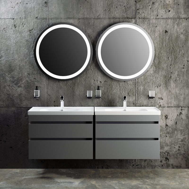 31.5'' Single Bathroom Vanity with Ceramic Top with Mirror