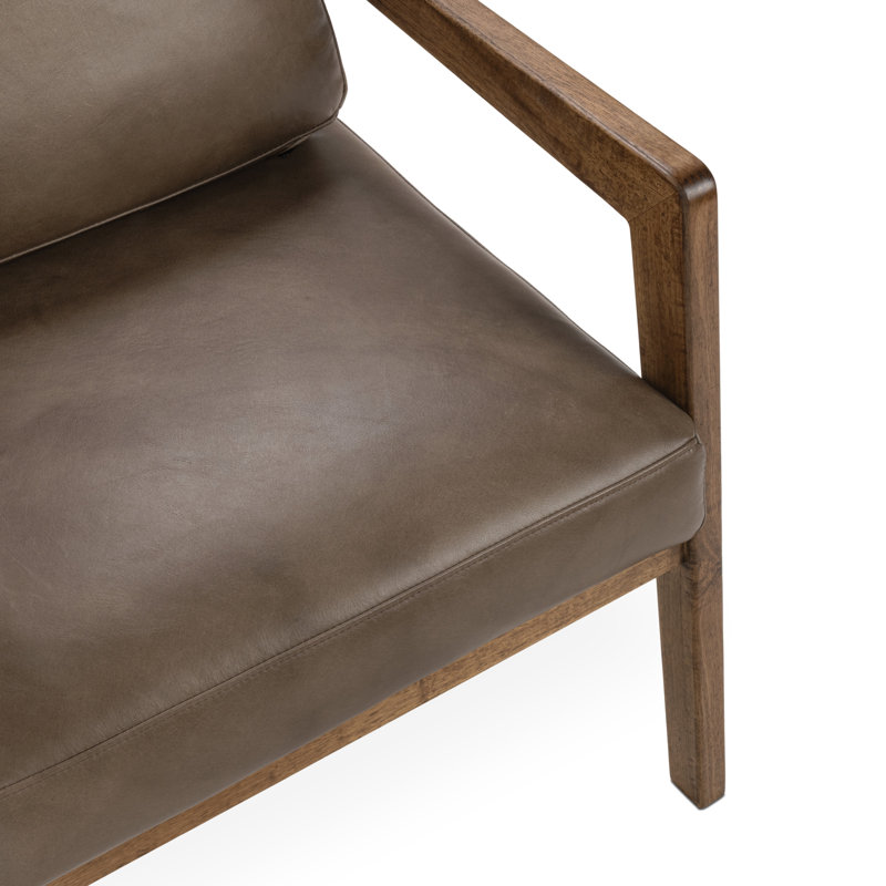 Julia Top Grain Leather Accent Chair