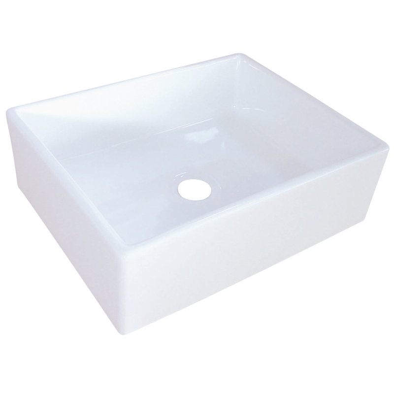 Kingston Brass Elements Ceramic Rectangular Vessel Sink