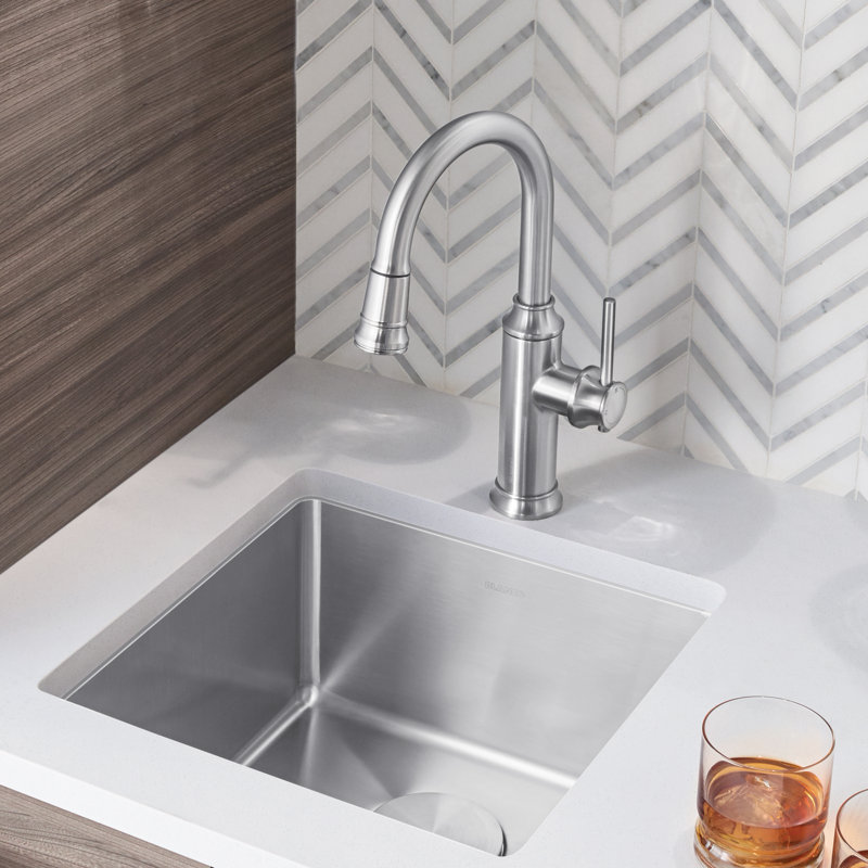 Robinet de bar escamotable Empressa - Acier PVD, Acier inoxydable
