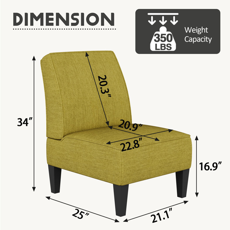 Fauteuil de chambre Montevideo, Lin vert