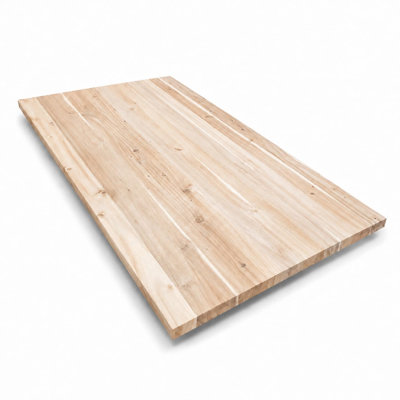6FT Full-Length Acacia Butcher Block Island Countertop (72" x 39" x 1.5"), Solid Wood Table Top with No Finger Joints