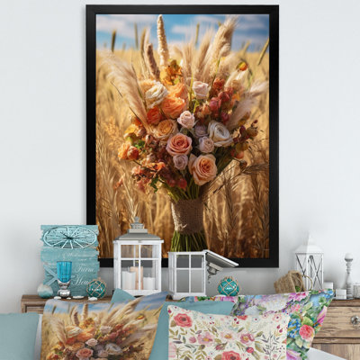 Assortiment de bouquet à la ferme I - reproduction sur toile